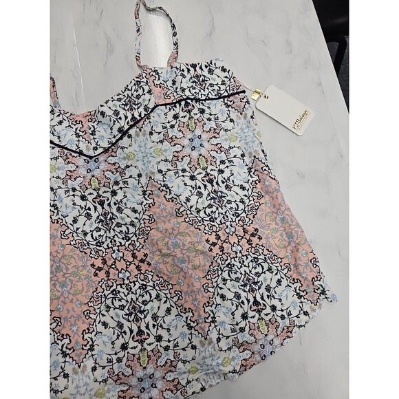 P.J. Salvage Womens Coral Print Pajama Sleep Cami Tank Top Size Small NEW $48 - Picture 2 of 5